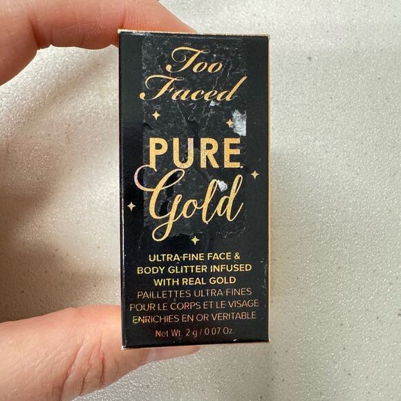 Too Faced Pure Gold Full Size Glitter NIB 2 Grams - Picture 1 of 9